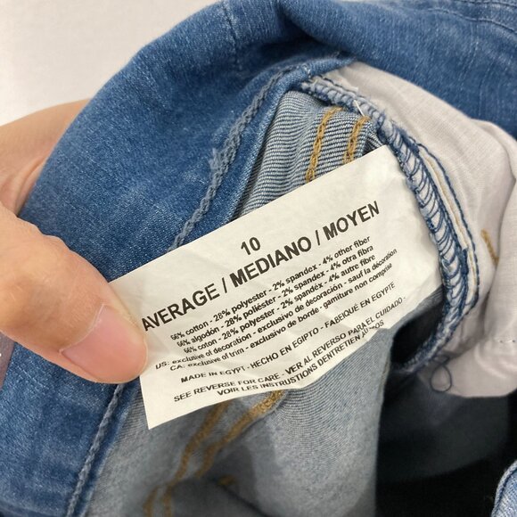 New Gloria Vanderbilt Jeans size 10 Blue High Rise Stretch Comfy Pull-on - Picture 4 of 10